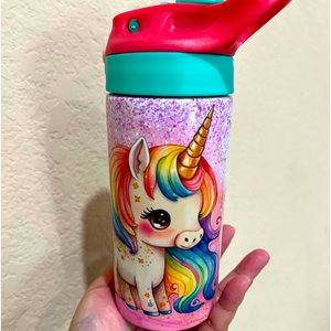 Unicorn Kid’s Flip Top Sippy Water Bottle | Kid’s Tumbler